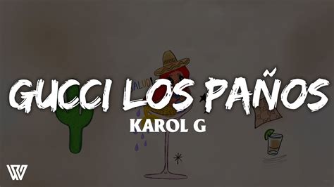 Karol G is reimagining her new album but with a jazzier vibe. . Gucci los panos english lyrics